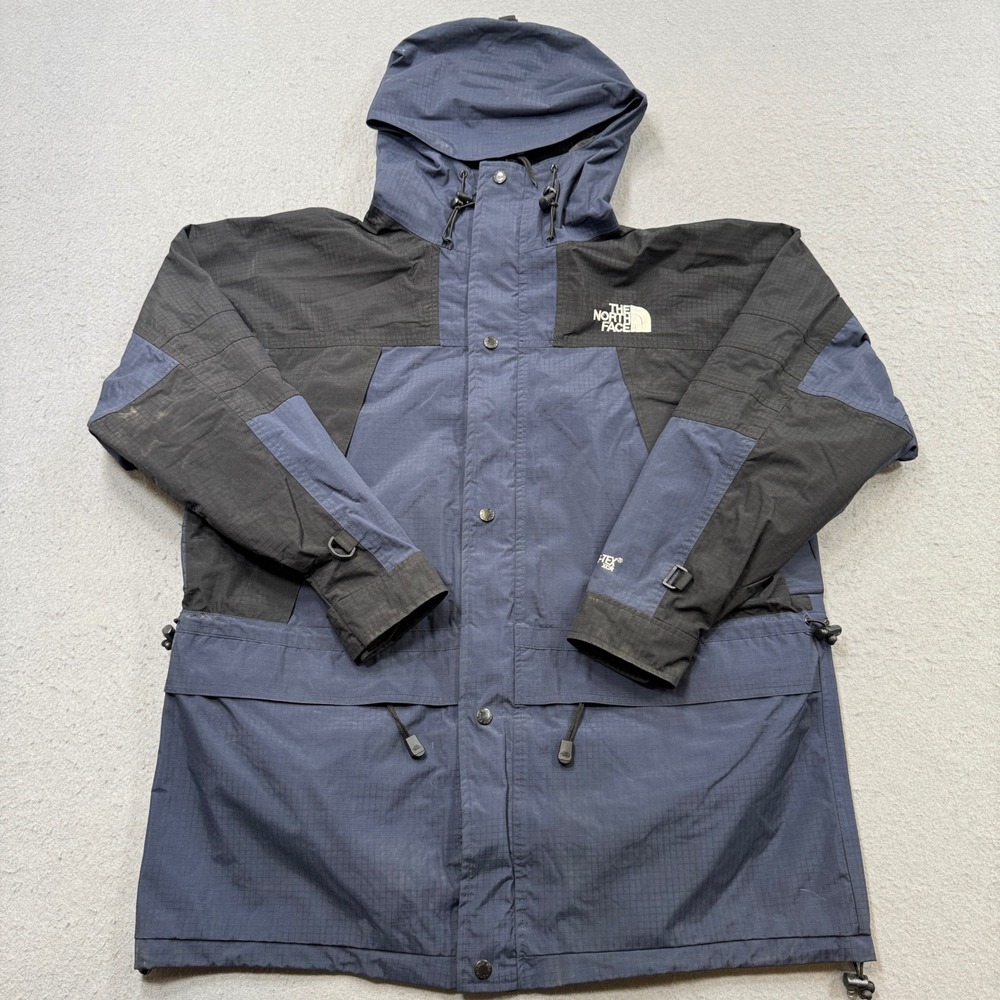The North Face Jacket Mens XL Navy Blue Gore-Tex Summit Series Hooded Waterproof